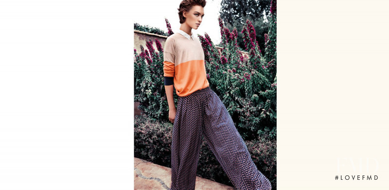 Arizona Muse featured in  the Massimo Dutti lookbook for Spring/Summer 2012