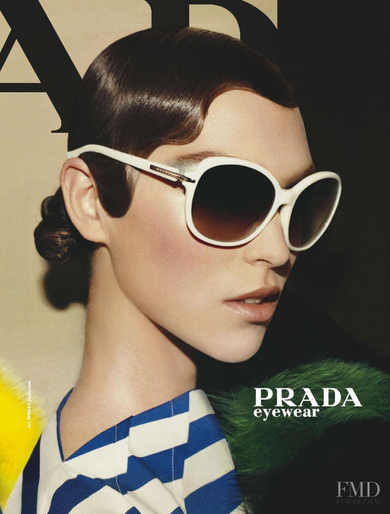 Arizona Muse featured in  the Prada Eyewear advertisement for Spring/Summer 2011