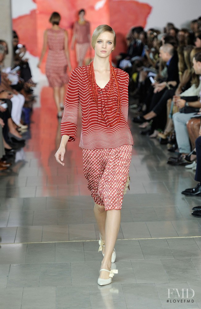 Daria Strokous featured in  the Tory Burch fashion show for Spring/Summer 2012