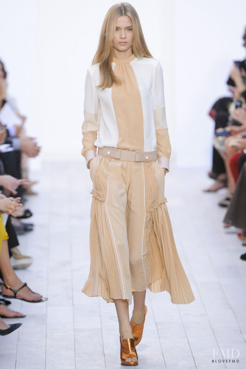 Josephine Skriver featured in  the Chloe fashion show for Spring/Summer 2012