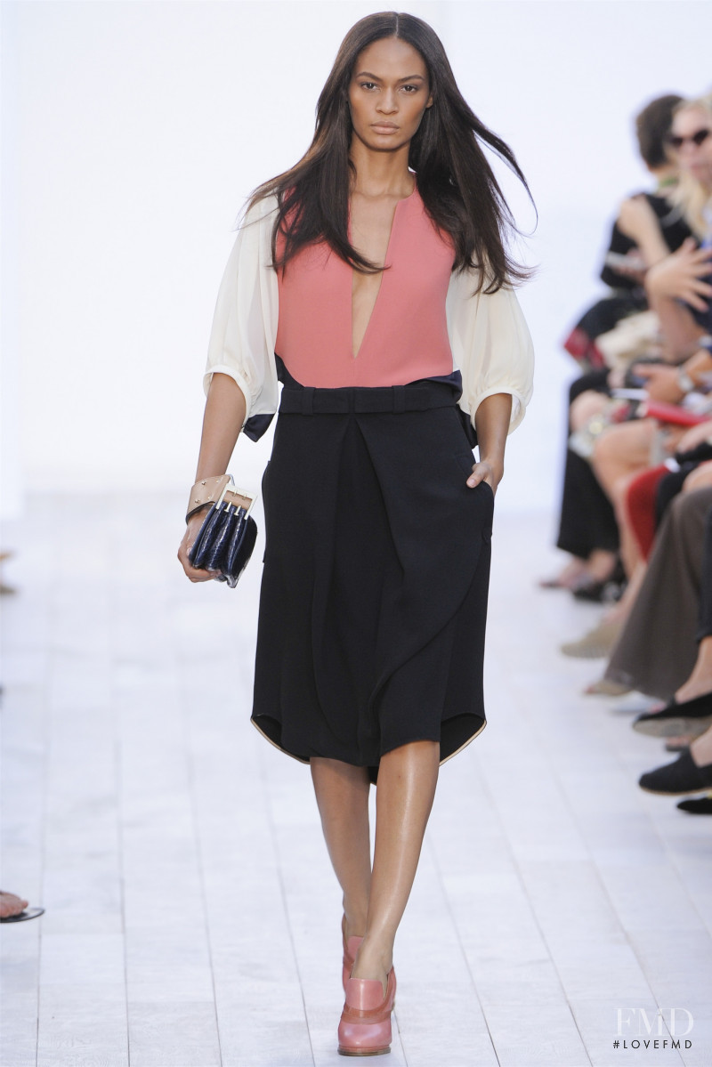 Joan Smalls featured in  the Chloe fashion show for Spring/Summer 2012