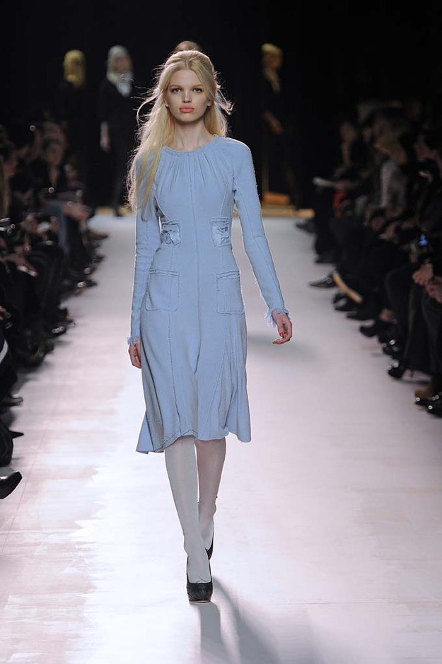 Daphne Groeneveld featured in  the Nina Ricci fashion show for Autumn/Winter 2011
