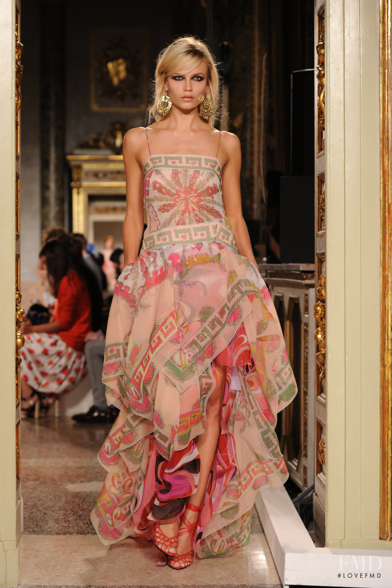 Natasha Poly featured in  the Pucci fashion show for Spring/Summer 2012