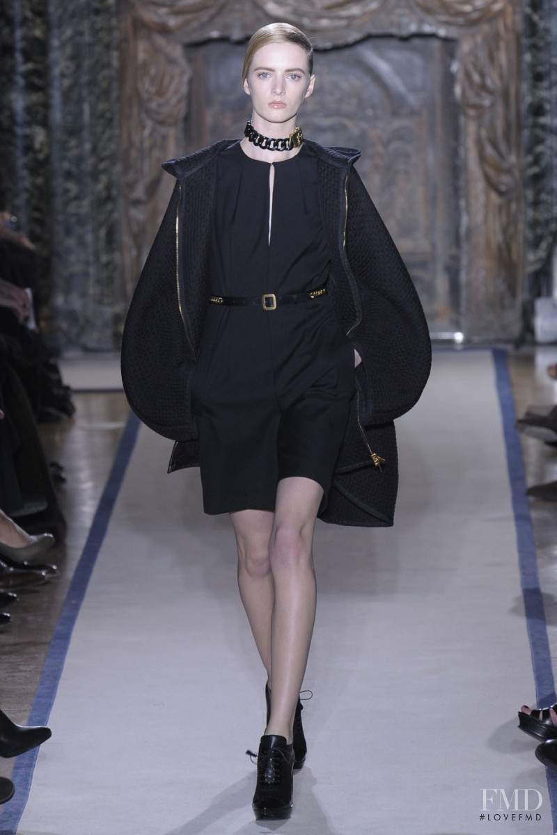 Daria Strokous featured in  the Saint Laurent fashion show for Autumn/Winter 2011