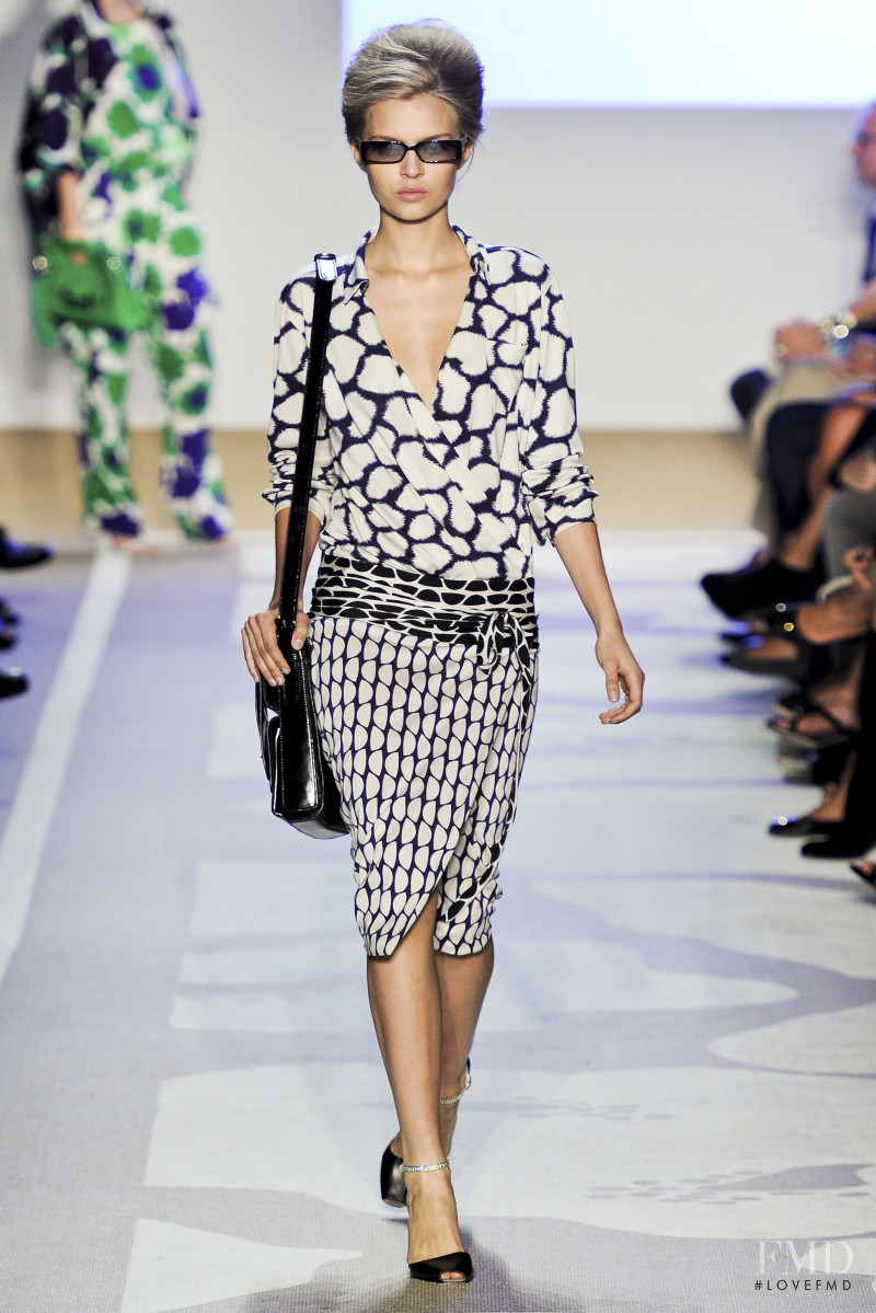 Josephine Skriver featured in  the Diane Von Furstenberg fashion show for Spring/Summer 2012