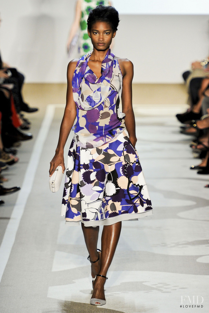 Melodie Monrose featured in  the Diane Von Furstenberg fashion show for Spring/Summer 2012