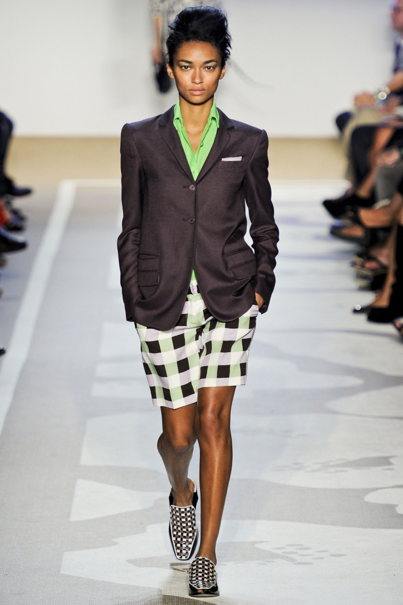 Anais Mali featured in  the Diane Von Furstenberg fashion show for Spring/Summer 2012