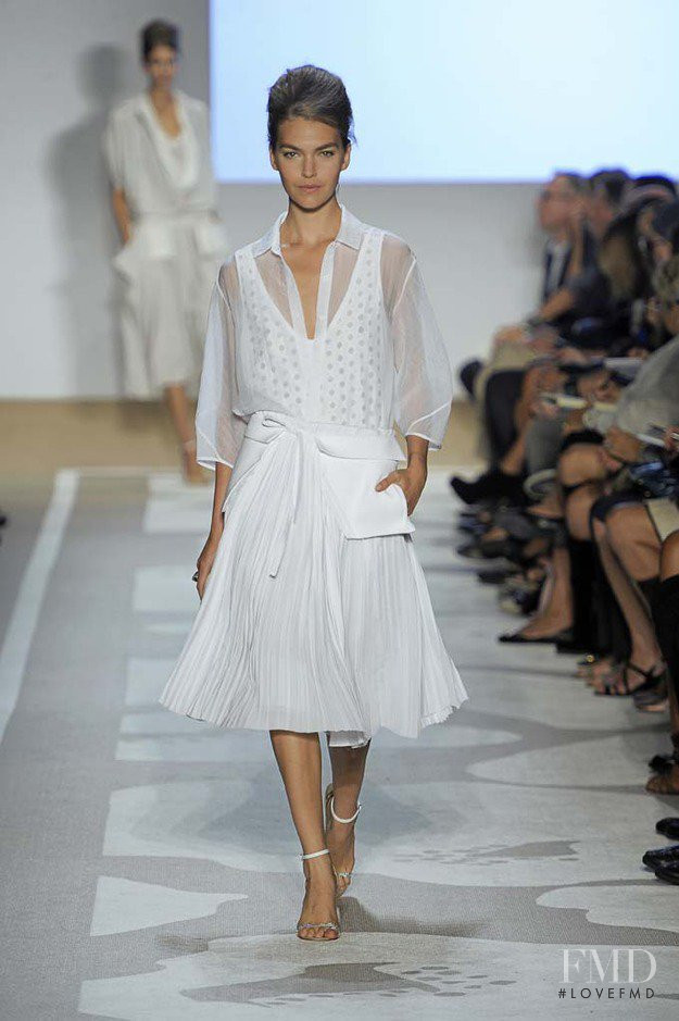Arizona Muse featured in  the Diane Von Furstenberg fashion show for Spring/Summer 2012