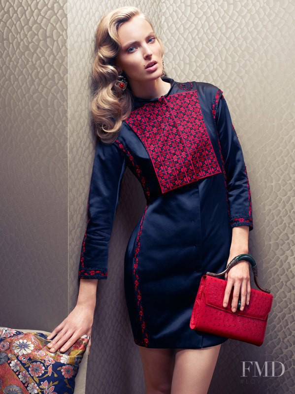 Lily Donaldson featured in  the Shiatzy Chen advertisement for Autumn/Winter 2012