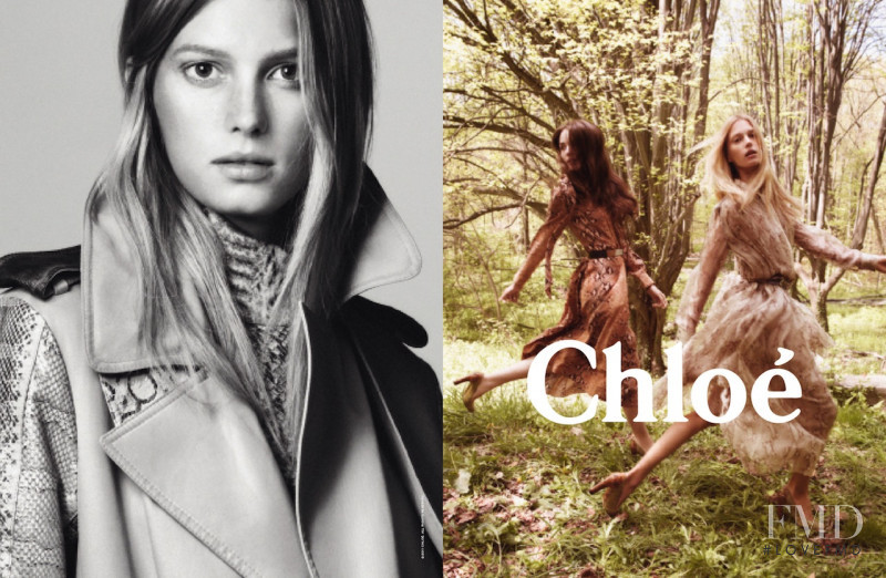 Sigrid Agren featured in  the Chloe advertisement for Autumn/Winter 2011