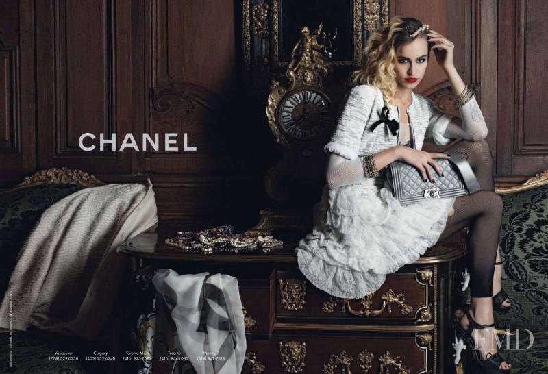 Alice Dellal featured in  the Chanel advertisement for Spring/Summer 2012