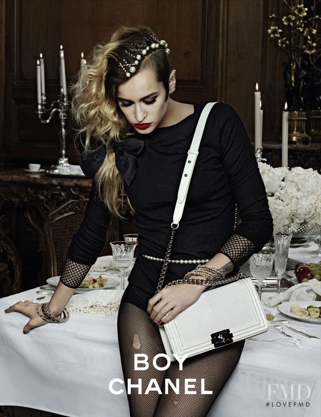 Alice Dellal featured in  the Chanel advertisement for Spring/Summer 2012