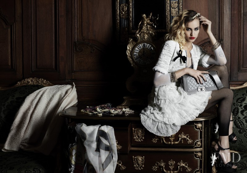 Alice Dellal featured in  the Chanel advertisement for Spring/Summer 2012