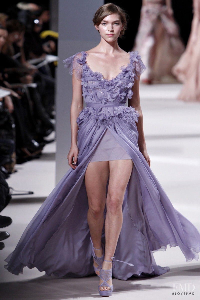 Arizona Muse featured in  the Elie Saab Couture fashion show for Spring/Summer 2011