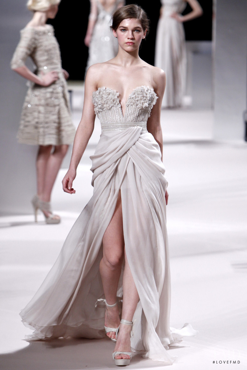 Samantha Gradoville featured in  the Elie Saab Couture fashion show for Spring/Summer 2011