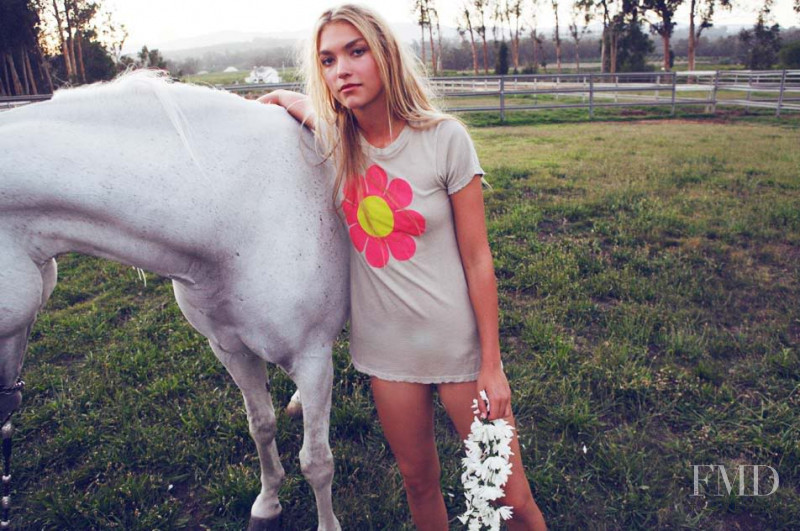 Arizona Muse featured in  the Wildfox We Sleep Under the Stars lookbook for Spring/Summer 2008