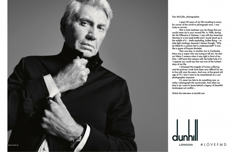 Dunhill advertisement for Spring/Summer 2013
