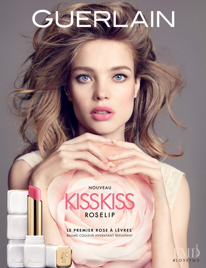 Natalia Vodianova featured in  the Guerlain Bloom of Rose  advertisement for Autumn/Winter 2015