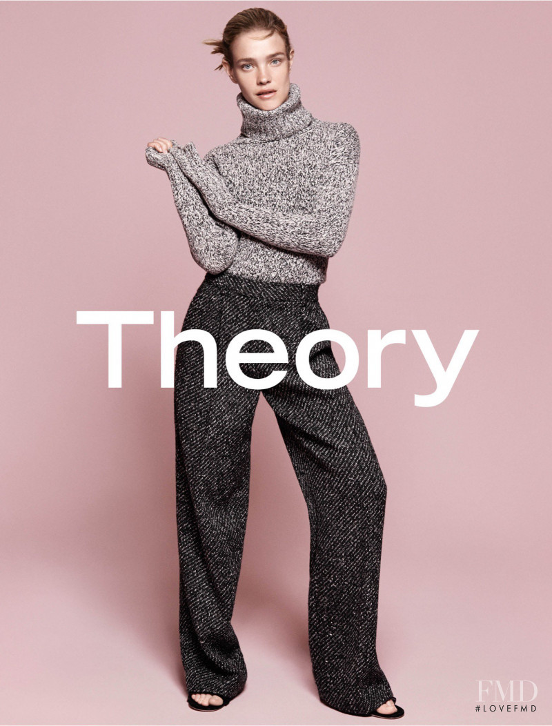 Natalia Vodianova featured in  the Theory advertisement for Autumn/Winter 2015