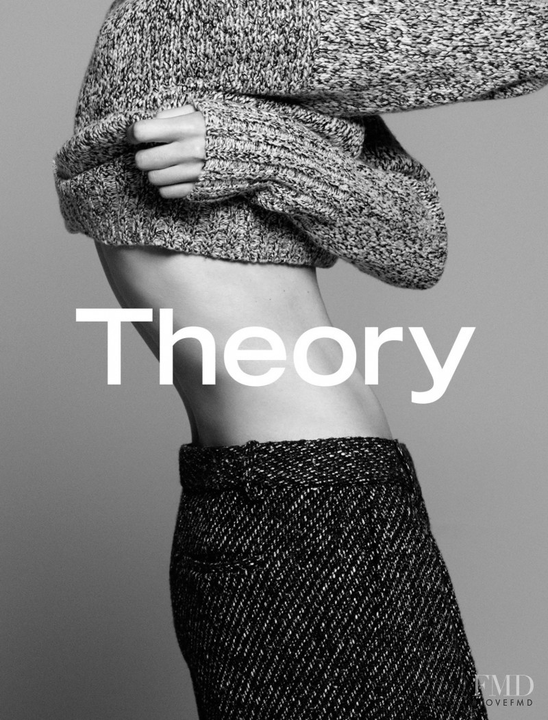 Natalia Vodianova featured in  the Theory advertisement for Autumn/Winter 2015