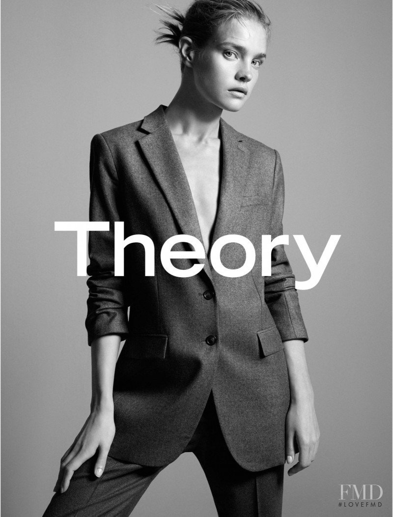 Natalia Vodianova featured in  the Theory advertisement for Autumn/Winter 2015