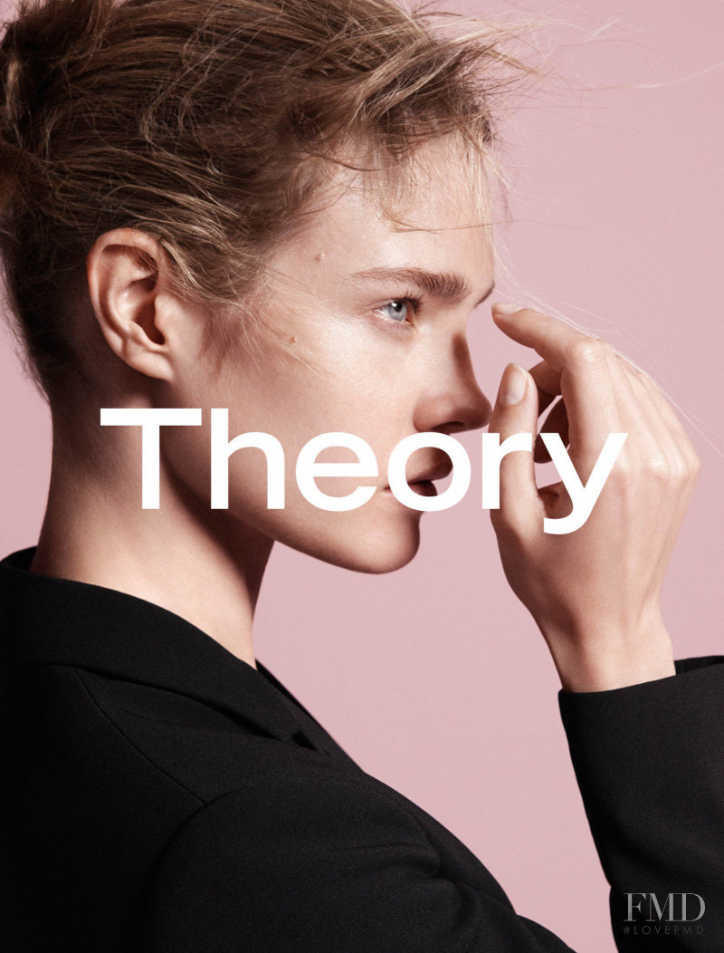 Natalia Vodianova featured in  the Theory advertisement for Autumn/Winter 2015