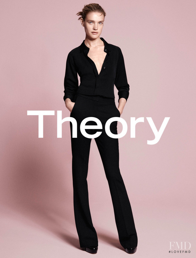 Natalia Vodianova featured in  the Theory advertisement for Autumn/Winter 2015