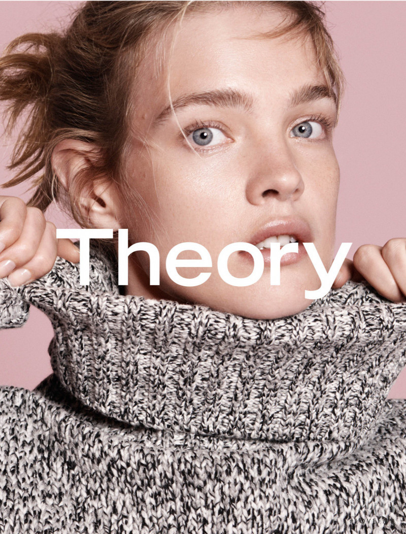 Natalia Vodianova featured in  the Theory advertisement for Autumn/Winter 2015