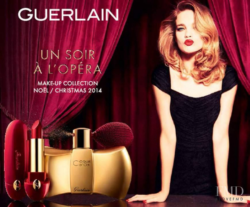 Natalia Vodianova featured in  the Guerlain advertisement for Christmas 2014