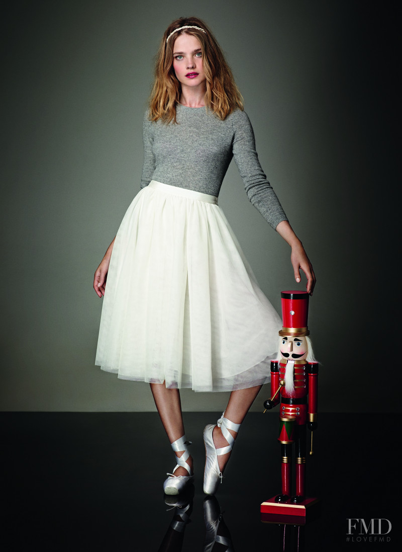 Natalia Vodianova featured in  the Etam advertisement for Christmas 2014