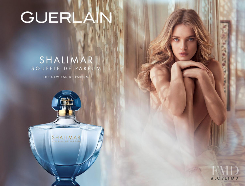 Natalia Vodianova featured in  the Guerlain Shalimar Souffle de Parfum  advertisement for Fall 2014