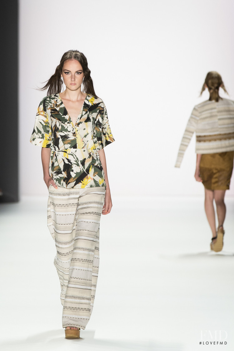 Magali Buehrmann featured in  the Barre Noire fashion show for Spring/Summer 2016