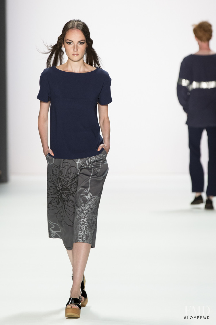 Magali Buehrmann featured in  the Barre Noire fashion show for Spring/Summer 2016