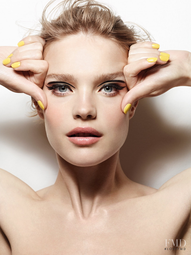 Natalia Vodianova featured in  the Etam Push up your beauty catalogue for Autumn/Winter 2014