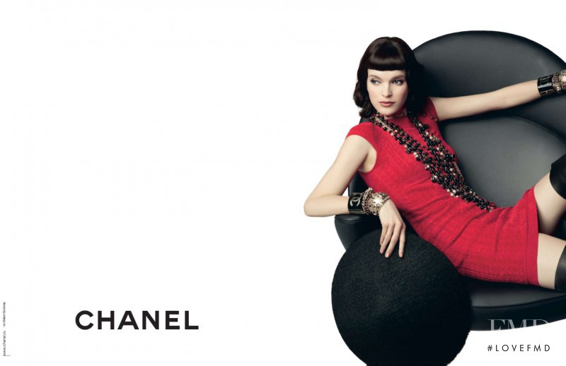 Mirte Maas featured in  the Chanel advertisement for Pre-Fall 2010