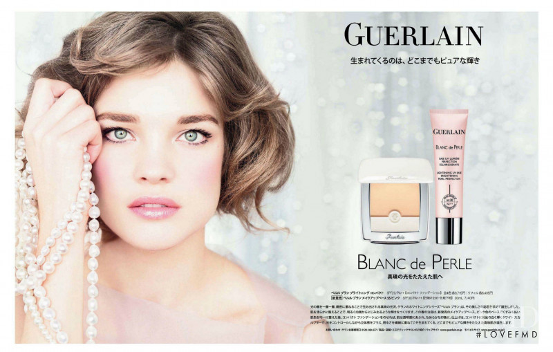 Natalia Vodianova featured in  the Guerlain advertisement for Spring 2013