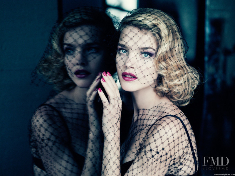 Natalia Vodianova featured in  the Guerlain Violette de Madame Collection advertisement for Fall 2013