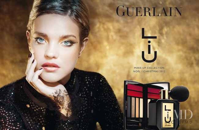 Natalia Vodianova featured in  the Guerlain advertisement for Holiday 2012