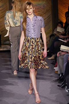 Zac Posen fashion show for Autumn/Winter 2003