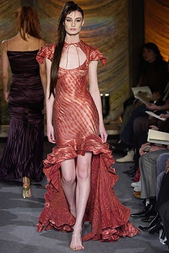 Zac Posen fashion show for Autumn/Winter 2003