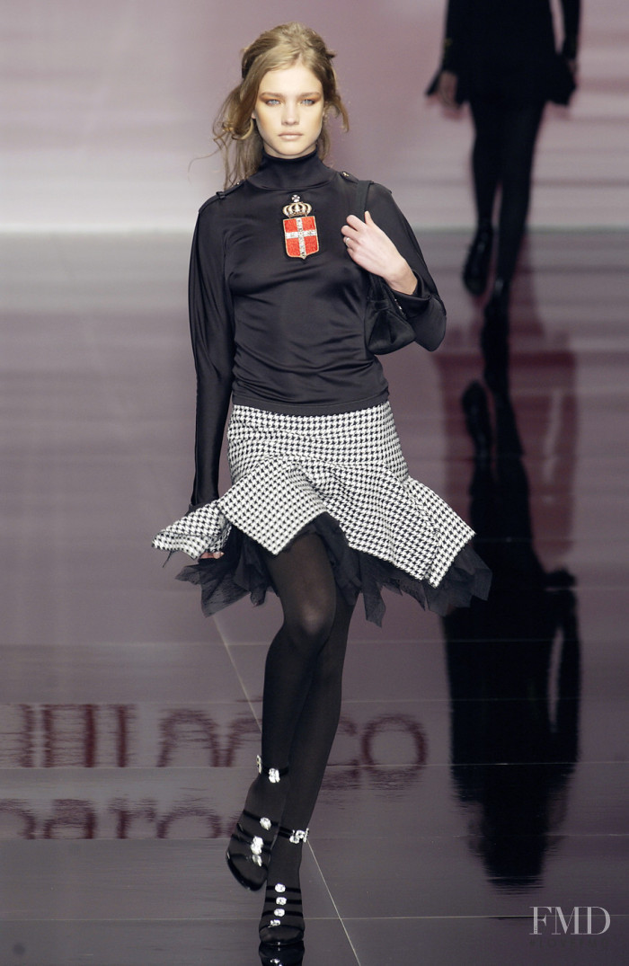 Natalia Vodianova featured in  the roccobarocco fashion show for Autumn/Winter 2003