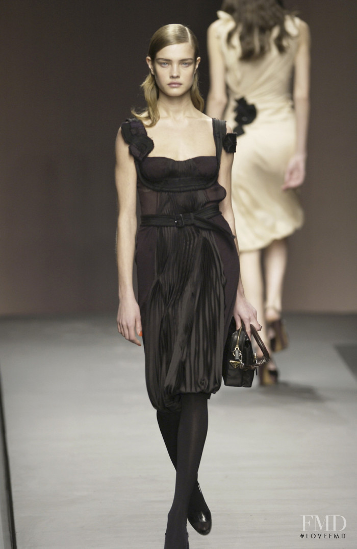 Natalia Vodianova featured in  the Prada fashion show for Autumn/Winter 2003