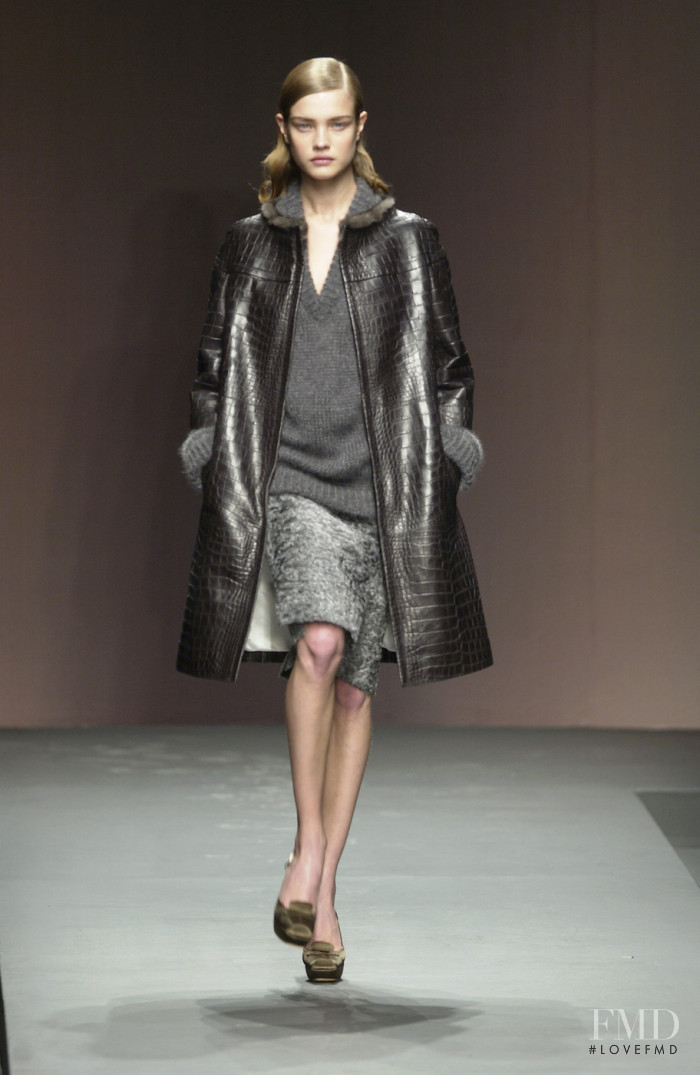 Natalia Vodianova featured in  the Prada fashion show for Autumn/Winter 2003