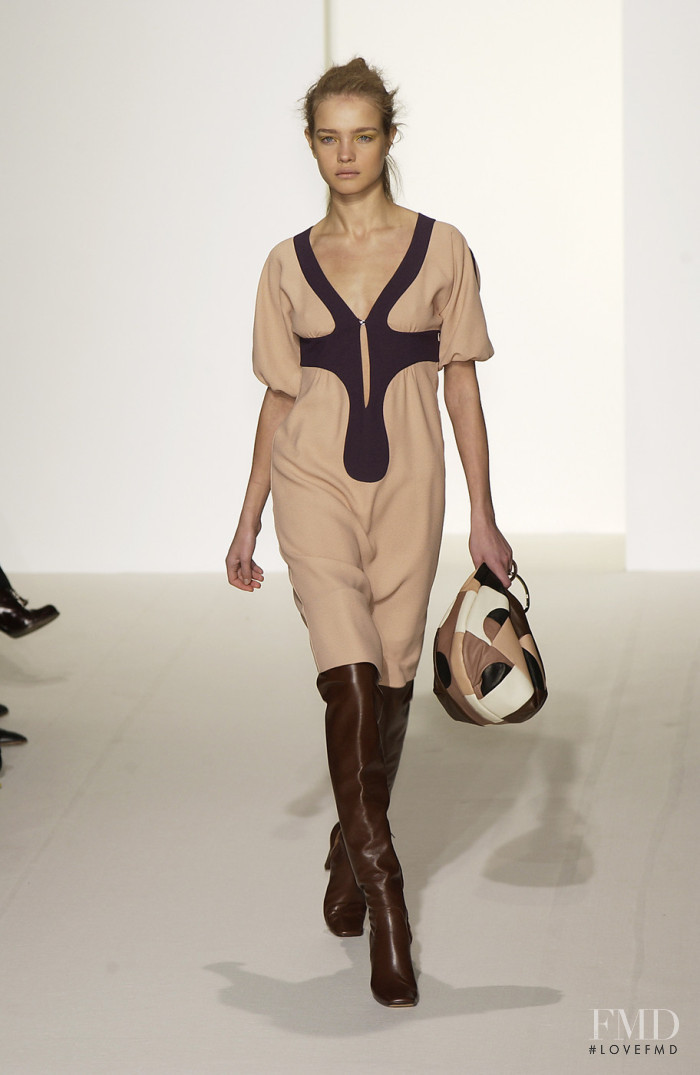 Natalia Vodianova featured in  the Marni fashion show for Autumn/Winter 2003