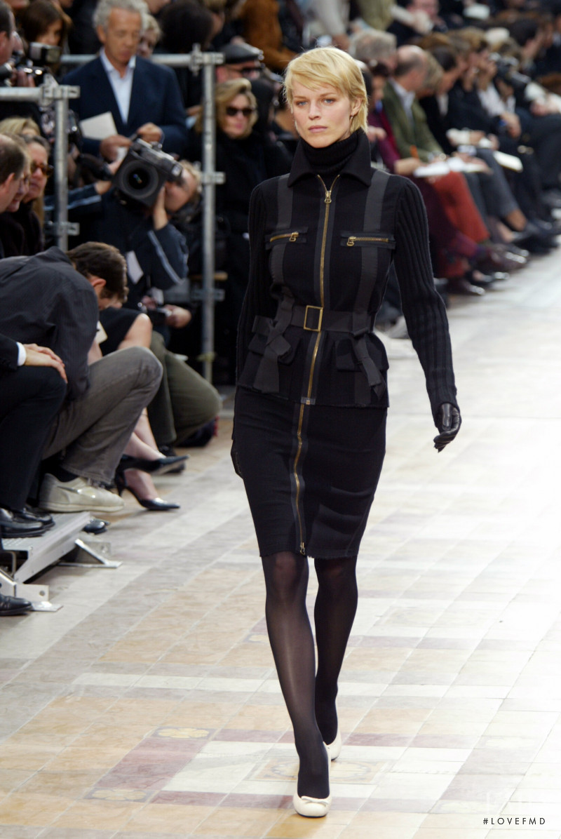 Eva Herzigova featured in  the Lanvin fashion show for Autumn/Winter 2003