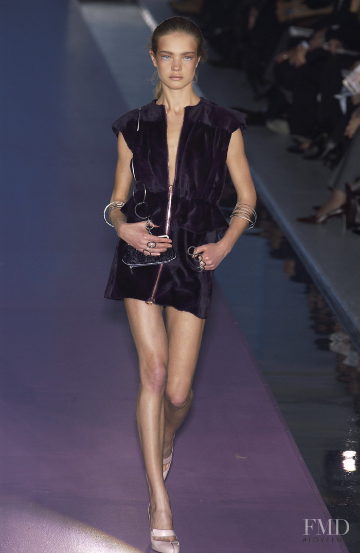 Natalia Vodianova featured in  the Fendi fashion show for Autumn/Winter 2003