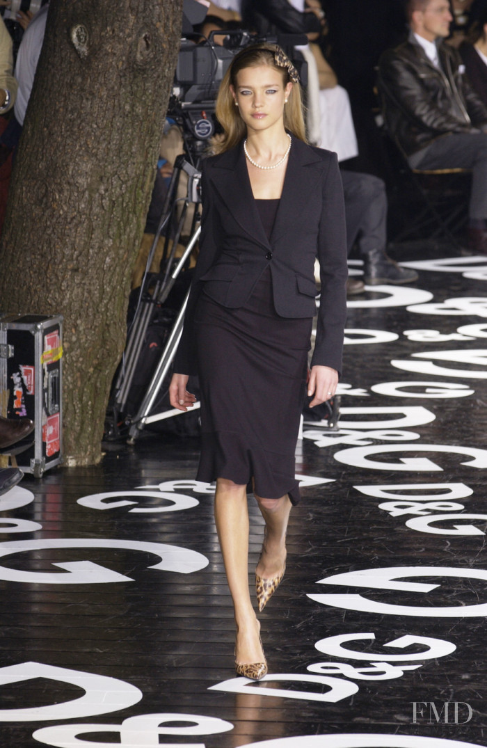 Natalia Vodianova featured in  the D&G fashion show for Autumn/Winter 2003