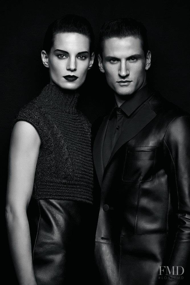 Iris Strubegger featured in  the Porsche Design advertisement for Autumn/Winter 2013