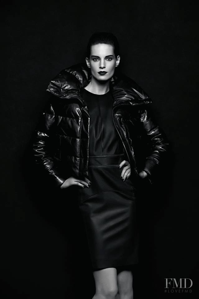 Iris Strubegger featured in  the Porsche Design advertisement for Autumn/Winter 2013