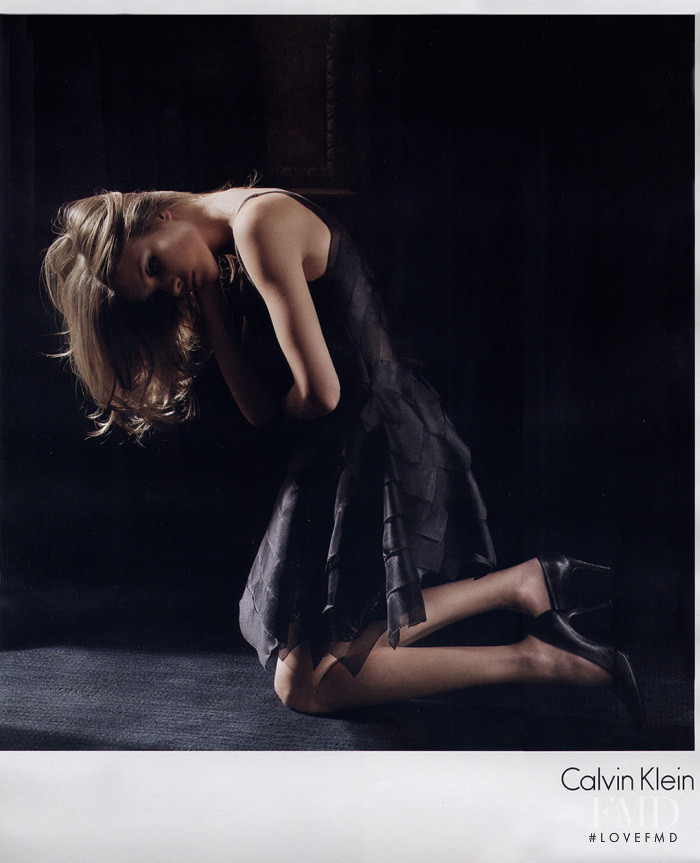 Natalia Vodianova featured in  the Calvin Klein advertisement for Autumn/Winter 2003